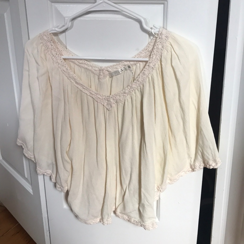 White boho top